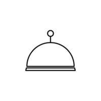 restaurant tray vector icon