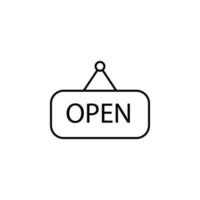 tag open vector icon