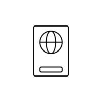 passport vector icon