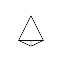 3d triangle vector icon
