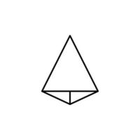 3d triangle vector icon