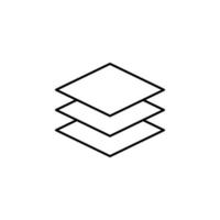three layers vector icon