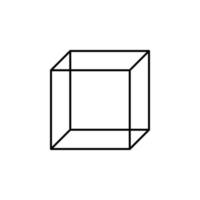 icono de vector de cubo 3d