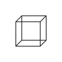 3d cube vector icon