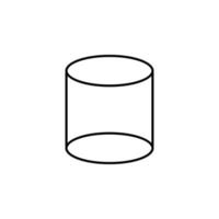 3d cylinder vector icon