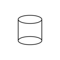 3d cylinder vector icon