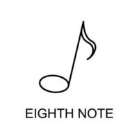 eighth note vector icon