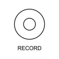 record button vector icon