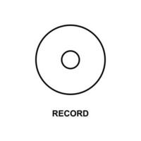 record button vector icon
