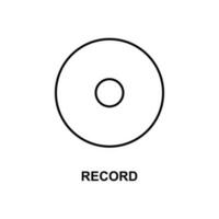 record button vector icon