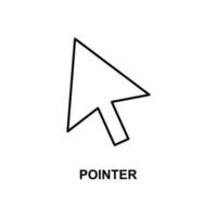 pointer vector icon