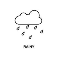 rainy vector icon