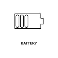 half battery sign vector icon