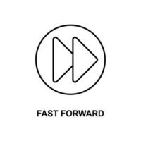 fast forward vector icon