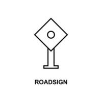 road sign vector icon