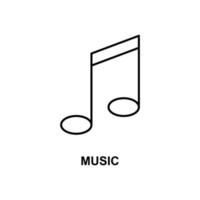 icono de vector de nota musical