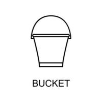 bucket vector icon