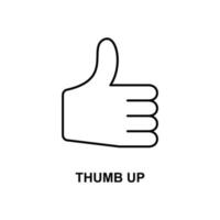 thumb up vector icon
