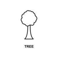 icono de vector de árbol