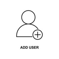 add user sign vector icon