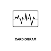 cardiogram vector icon