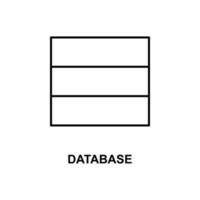 icono de vector de base de datos