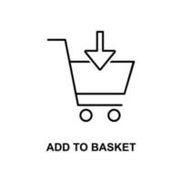 add to basket vector icon