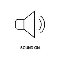 sound on vector icon