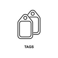 tags vector icon