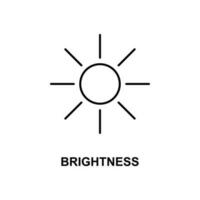 brightness sign vector icon