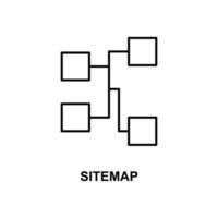 mapa del sitio vector icono