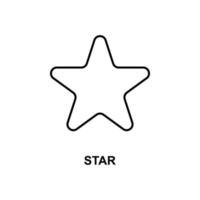 icono de vector de estrella