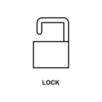 open lock vector icon