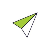 paper airplane vector icon