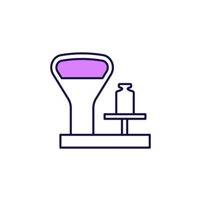 balance with weight vector icon