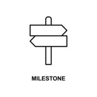 milestone vector icon