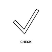 Double check sign black and white vector outline icon receive or done  3030976 Vector Art at Vecteezy