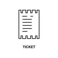 ticket vector icon