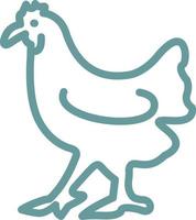 Chicken Vector Icon Design