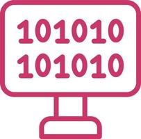 Binary Code Vector Icon Design
