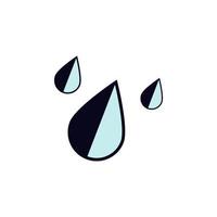 raindrops vector icon