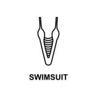 swimsuit vector icon