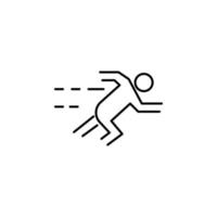 corriendo hombre vector icono