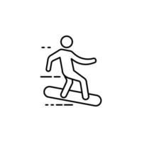 surfer on the board vector icon