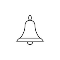 bell outline vector icon