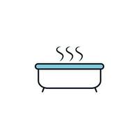 aroma bath vector icon