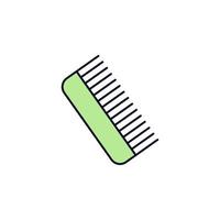 comb outline vector icon