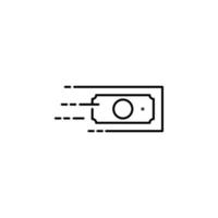 quick money transfer vector icon