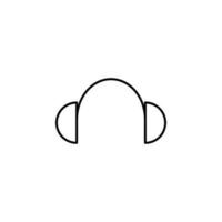 icono de vector de auriculares