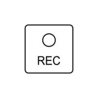 record button vector icon